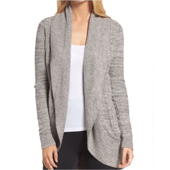 Barefoot Dreams Cozy Chic Lite Circle Cardigan Beige Lite Brown Size XS/Small - Picture 1 of 5